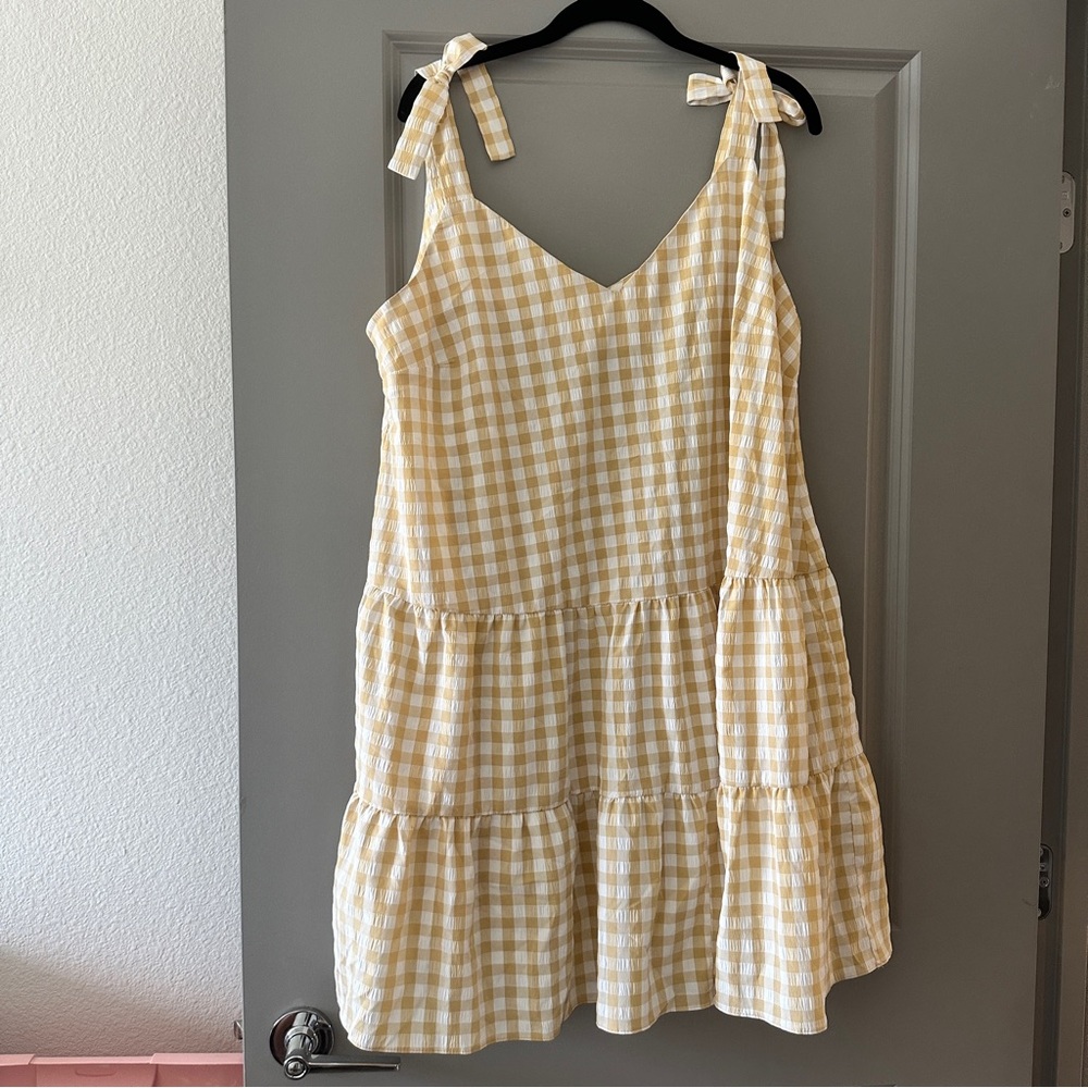 River Island Mini Babydoll Dress Plaid Plus Size 18 Nordstrom